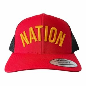 NFL CHIEFS “NATION” SNAPBACK TWILL TRUCKER CAP